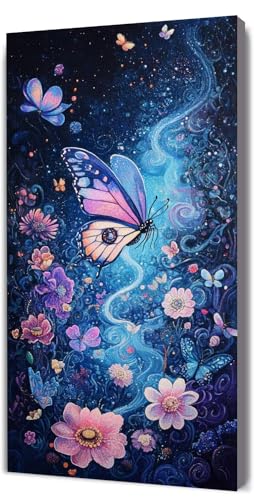 Malen Nach Zahlen Erwachsene Traum Schmetterling, DIY Handgemalt Malen Nach Zahlen, mit Leinwand Pinseln Acrylpigment, Paint by Numbers Kinde Anfänger, für Geschenke Home Haus Deko, 25x50cm D-399 Malen Nach Zahlen Erwachsene Traum Schmetterling, DIY Handgemalt Malen Nach Zahlen, mit Leinwand Pinseln Acrylpigment, Paint by Numbers Kinde Anfänger, für Geschenke Home Haus Deko, 25x50cm D-399 von Lionhai