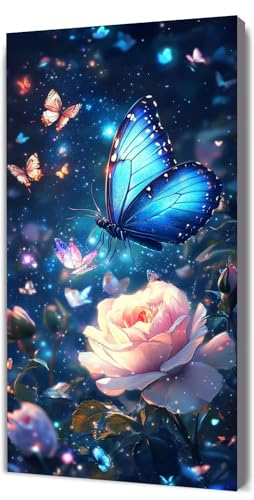 Malen Nach Zahlen Erwachsene Traum Schmetterling, Malen Nach Zahlen Kinder ab 7, DIY Digitales Ölgemälde Set auf Leinwand Mit 3 Bürsten Pinseln und Hochwertig Acrylpigment, Zuhause Dekor 30x60cm D-397 Malen Nach Zahlen Erwachsene Traum Schmetterling, Malen Nach Zahlen Kinder ab 7, DIY Digitales Ölgemälde Set auf Leinwand Mit 3 Bürsten Pinseln und Hochwertig Acrylpigment, Zuhause Dekor 30x60cm D-397 von Lionhai