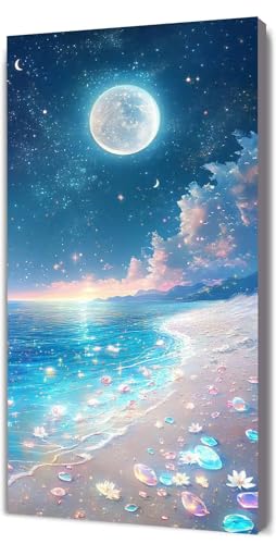 Malen Nach Zahlen Erwachsene Traum Strand, Malen Nach Zahlen Kinder ab 7, DIY Digitales Ölgemälde Set auf Leinwand Mit 3 Bürsten Pinseln und Hochwertig Acrylpigment, für Zuhause Dekor 40x80cm D-395 Malen Nach Zahlen Erwachsene Traum Strand, Malen Nach Zahlen Kinder ab 7, DIY Digitales Ölgemälde Set auf Leinwand Mit 3 Bürsten Pinseln und Hochwertig Acrylpigment, für Zuhause Dekor 40x80cm D-395 von Lionhai