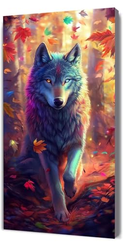 Malen Nach Zahlen Erwachsene Traum Wolf, DIY Handgemalt Malen Nach Zahlen, mit Leinwand Pinseln Acrylpigment, Paint by Numbers Adult Kinde Anfänger, für Geschenke und Home Haus Deko, 90x180cm D-407 Malen Nach Zahlen Erwachsene Traum Wolf, DIY Handgemalt Malen Nach Zahlen, mit Leinwand Pinseln Acrylpigment, Paint by Numbers Adult Kinde Anfänger, für Geschenke und Home Haus Deko, 90x180cm D-407 von Lionhai