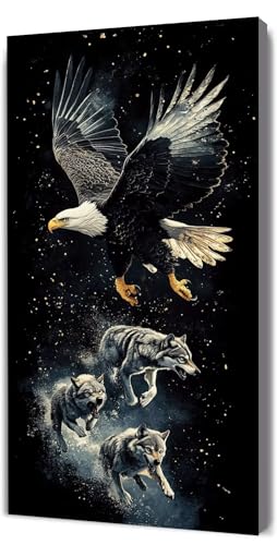 Malen Nach Zahlen Erwachsene Wolf Adler, DIY Handgemalt Malen Nach Zahlen, mit Leinwand Pinseln Acrylpigment, Paint by Numbers Adult Kinde Anfänger, für Geschenke und Home Haus Deko, 90x180cm D-305 Malen Nach Zahlen Erwachsene Wolf Adler, DIY Handgemalt Malen Nach Zahlen, mit Leinwand Pinseln Acrylpigment, Paint by Numbers Adult Kinde Anfänger, für Geschenke und Home Haus Deko, 90x180cm D-305 von Lionhai