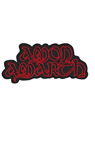 Amon Amarth Melodic Death Metal Red Aufnäher Besticktes Patch zum Aufbügeln Applique von LipaLipaNa