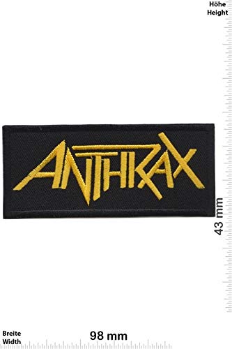 Anthrax Gold Metal Band Aufnäher Besticktes Patch zum Aufbügeln Applique von LipaLipaNa