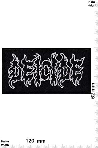 Deicide - Death-Metal-Band silver Aufnäher Besticktes Patch zum Aufbügeln Applique Souvenir Zubehör Deicide - Death-Metal-Band silver Aufnäher Besticktes Patch zum Aufbügeln Applique Souvenir Zubehör von LipaLipaNa