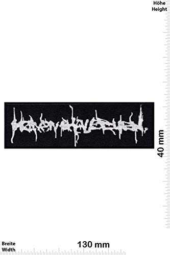 LipaLipaNa Metalcore Band Patch zum Aufbügeln, Medium, Schwarz, 1 Stück von LipaLipaNa