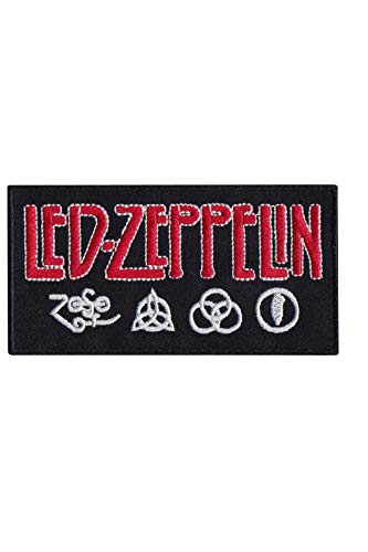 Led Zeppelin Rot Silver Zoso Aufnäher Besticktes Patch zum Aufbügeln Applique von LipaLipaNa