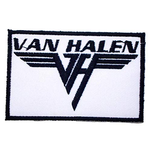 LipaLipaNa 2,75 x 1,75 Van Halen Musiklieder Heavy Metal Punk Rock & Roll Band Logo T-Shirts Aufbügeln Patches Applique Andenken Zubehör von LipaLipaNa