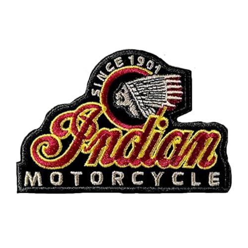 LipaLipaNa Indian Motorcycles Sports Motorcycle Big Bike Aufnäher Besticktes Patch zum Aufbügeln Applique Souvenir Zubehör von LipaLipaNa