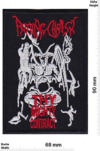 LipaLipaNa Rotting Christ Thy Mighty Contract Extrem Metal Ba Aufnäher Besticktes Patch zum Aufbügeln Applique von LipaLipaNa