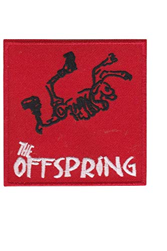 LipaLipaNa The Offspring Red Punkband Orange Co Aufnäher Besticktes Patch zum Aufbügeln Applique von LipaLipaNa