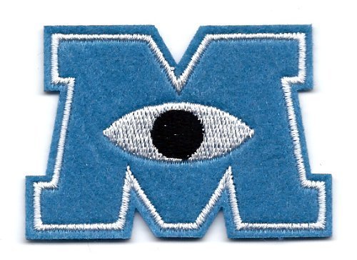Monster University Logo gestickt Eisen auf annähen Patch ~ Monstropolis ~ Applique Souvenir Zubehör von LipaLipaNa