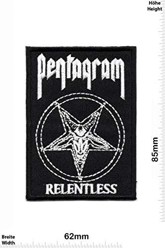 Pentagramm Pentagram Relentless Logo Aufnäher Besticktes Patch zum Aufbügeln Applique Pentagramm Pentagram Relentless Logo Aufnäher Besticktes Patch zum Aufbügeln Applique von LipaLipaNa
