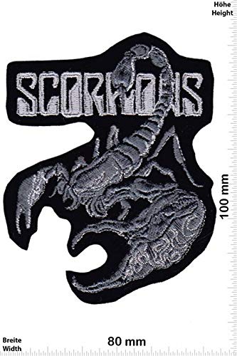 Scorpions - silver HQ Aufnäher Besticktes Patch zum Aufbügeln Applique Souvenir Zubehör von LipaLipaNa