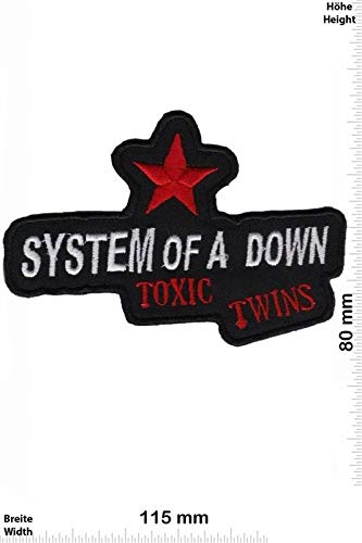 System Of A Down Toxic Twins Aufnäher Besticktes Patch zum Aufbügeln Applique System Of A Down Toxic Twins Aufnäher Besticktes Patch zum Aufbügeln Applique von LipaLipaNa