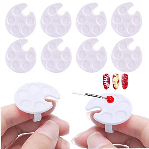 10pcs Nagelkunstpalette Finger Ringe Mini Zeichnung Kunststoff Kosmetischer Künstler Mischpalette 10pcs Nagelkunstpalette Finger Ringe Mini Zeichnung Kunststoff Kosmetischer Künstler Mischpalette von Lipfer