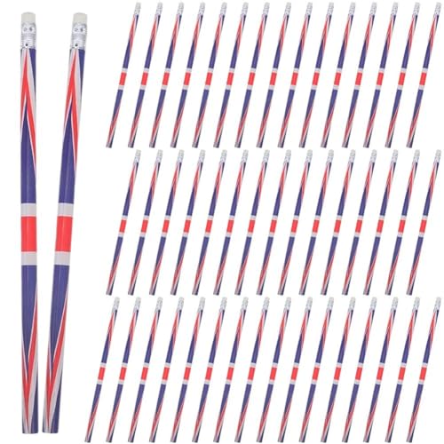 48 Stück Holzstifte England-Flagge, Vielseitig Verwendbare Dekorative Schreibstifte Für Schule, Büro Und Kunst, Leichtes, Tragbares Skizzier- Und Zeichenzubehör Radiergummi 48 Stück Holzstifte England-Flagge, Vielseitig Verwendbare Dekorative Schreibstifte Für Schule, Büro Und Kunst, Leichtes, Tragbares Skizzier- Und Zeichenzubehör Radiergummi von Lipfer