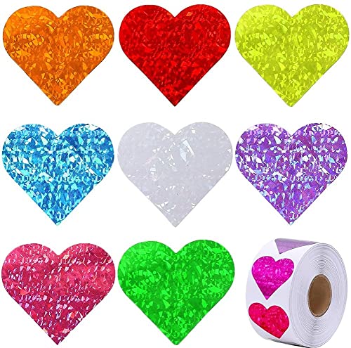 500pcs Labels Rainbow Sticker Heart Form Scrapbooking Geschenkverpackung Party Hochzeit Valentinstag Schreibwarenaufkleber von Lipfer