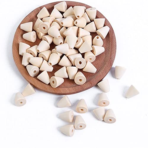 50pcs Natürliche Holzperlen Kegelform Unvollendete Hölzerne Losen Perlen Holzhalterperlen Loch Für Handwerks -DIY -schmuckherstellung 50pcs Natürliche Holzperlen Kegelform Unvollendete Hölzerne Losen Perlen Holzhalterperlen Loch Für Handwerks -DIY -schmuckherstellung von Lipfer