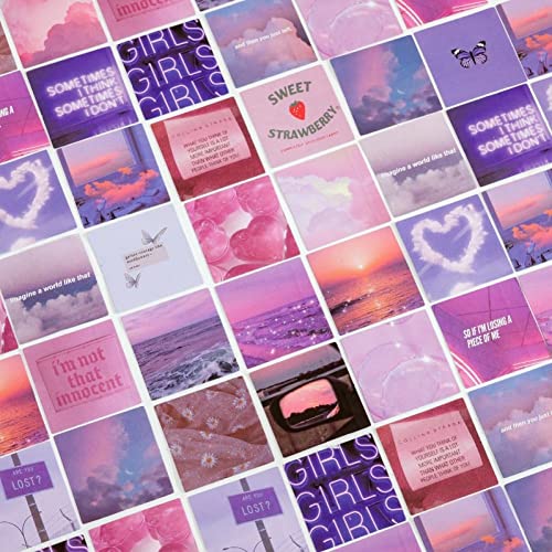Aufkleber Der Lila Serie Set 46pcs Dekorative Quadratische Papieraufkleber Ästhetische Aufkleber Für Ablum Diary Scrapbooking von Lipfer