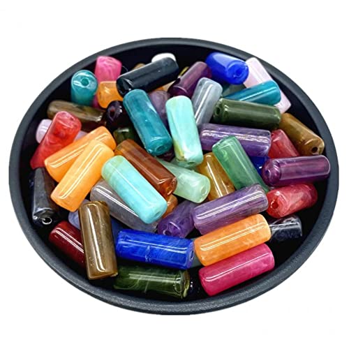 Lipfer 20pcs 8x20mm Steinzylinderform Acrylperlen Lose Abstandshalterperlen Für Schmuck Herstellung Anhänger Zubehör DIY Lipfer 20pcs 8x20mm Steinzylinderform Acrylperlen Lose Abstandshalterperlen Für Schmuck Herstellung Anhänger Zubehör DIY von Lipfer