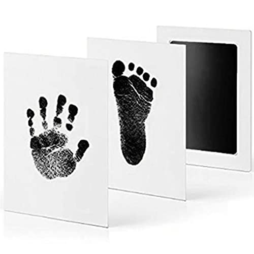 Lipfer Babyhand- Und Fußabdruck-kit 3pcs/Set Ungiftiges Handabdruckkissen Neugeborene Baby Clean Ink Paw Paw Stamp Druck Kit von Lipfer
