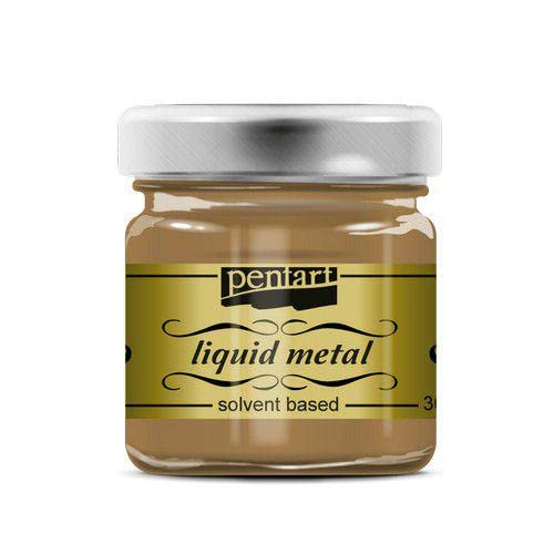 Pentart Flüssigmetall Acrylfarbe 30ml Antik Gold Pentart Flüssigmetall Acrylfarbe 30ml Antik Gold von Liquid Metal