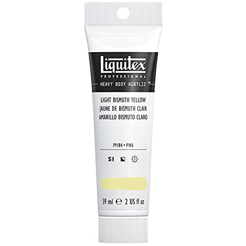 Liquitex 1045156 Professional Heavy Body Acrylfarbe in Künstlerqualität mit ausgezeichneter Lichtechtheit in buttriger Konsistenz, 59ml Tube - Hellgelb von Liquitex