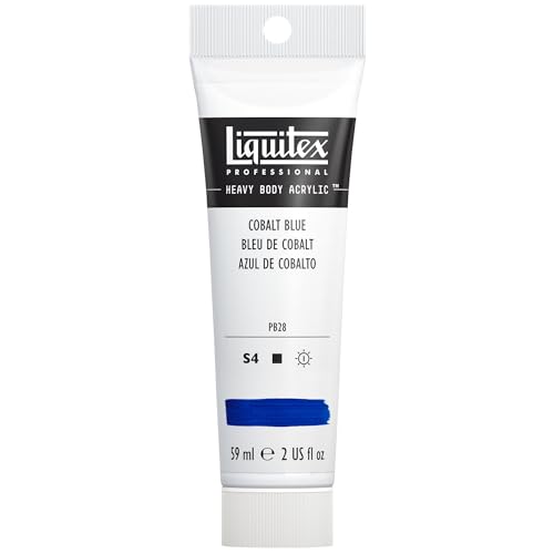 Liquitex 1045170 Professional Heavy Body Acrylfarbe in Künstlerqualität mit ausgezeichneter Lichtechtheit in buttriger Konsistenz, 59ml Tube - Kobaltblau von Liquitex