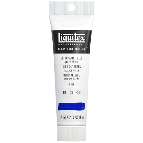 Liquitex 1045380 Professional Heavy Body Acrylfarbe in Künstlerqualität mit ausgezeichneter Lichtechtheit in buttriger Konsistenz, 59ml Tube - Ultramarinblau Grünton von Liquitex