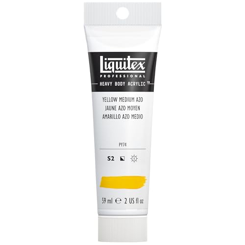 Liquitex 1045412 Professional Heavy Body Acrylfarbe in Künstlerqualität mit ausgezeichneter Lichtechtheit in buttriger Konsistenz, 59ml Tube - mittelgelb Azo Liquitex 1045412 Professional Heavy Body Acrylfarbe in Künstlerqualität mit ausgezeichneter Lichtechtheit in buttriger Konsistenz, 59ml Tube - mittelgelb Azo von Liquitex