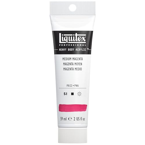 Liquitex 1045500 Professional Heavy Body Acrylfarbe in Künstlerqualität mit ausgezeichneter Lichtechtheit in buttriger Konsistenz, 59ml Tube - mittelmagenta Liquitex 1045500 Professional Heavy Body Acrylfarbe in Künstlerqualität mit ausgezeichneter Lichtechtheit in buttriger Konsistenz, 59ml Tube - mittelmagenta von Liquitex