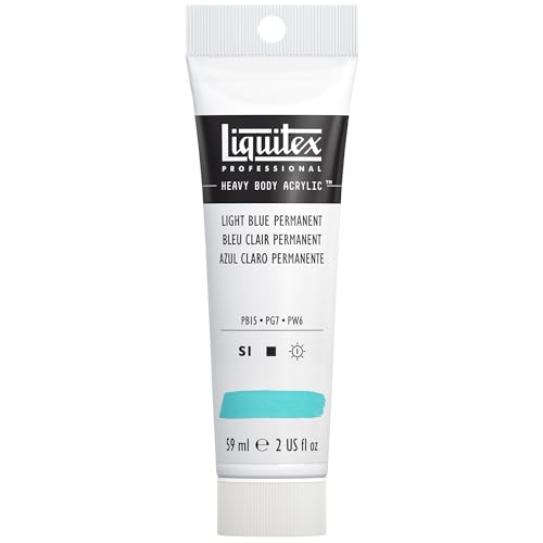 Liquitex 1045770 Professional Heavy Body Acrylfarbe in Künstlerqualität mit ausgezeichneter Lichtechtheit in buttriger Konsistenz, 59ml Tube - Hellblau permanent Liquitex 1045770 Professional Heavy Body Acrylfarbe in Künstlerqualität mit ausgezeichneter Lichtechtheit in buttriger Konsistenz, 59ml Tube - Hellblau permanent von Liquitex