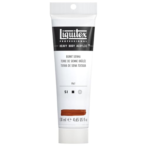 Liquitex 1047127 Professional Heavy Body Acrylfarbe in Künstlerqualität mit ausgezeichneter Lichtechtheit in buttriger Konsistenz, 138ml Tube - Siena gebrannt von Liquitex