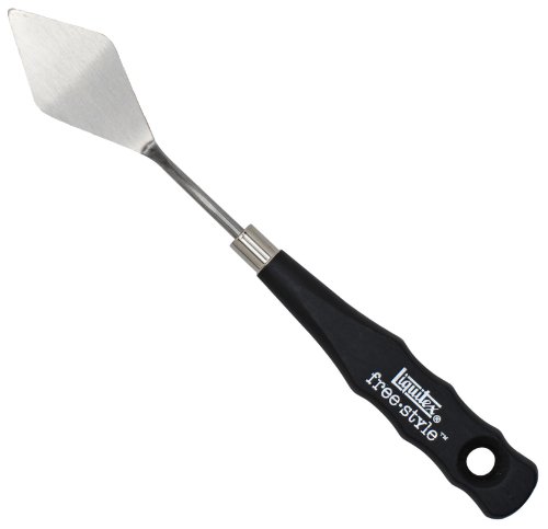 Liquitex 119902 Professional Malmesser mit einer gebürsteten rostfreien Metallklinge für Acrylfarben oder Ölfarben - Malmesser Nr.02 von Liquitex