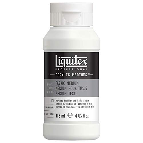Liquitex 126804 Professional Acryl-Textilmedium, macht aus Acrylfarben Textifarben,verbessert die Haftung von Acrylfarbe auf Stoffen- 118 ml Tube, Weiß von Liquitex