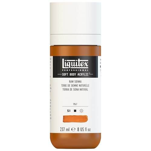 Liquitex 1923330 Professional Acrylfarbe Soft Body - Künstlerfarbe in cremiger deckender Konsistenz, hohe Pigmentierung, lichtecht & alterungsbeständig, 237ml Flasche - Siena Natur Liquitex 1923330 Professional Acrylfarbe Soft Body - Künstlerfarbe in cremiger deckender Konsistenz, hohe Pigmentierung, lichtecht & alterungsbeständig, 237ml Flasche - Siena Natur von Liquitex