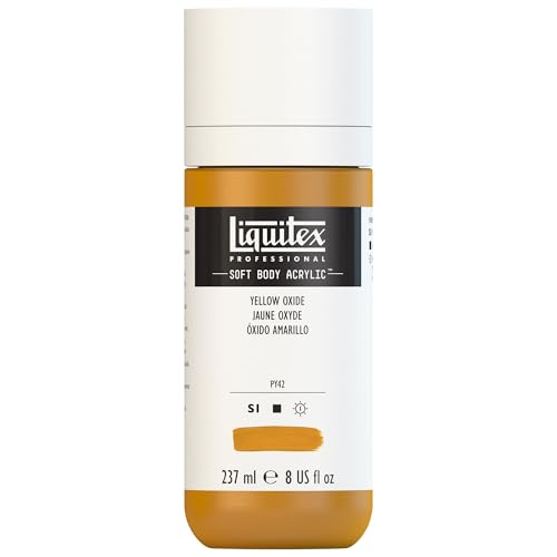 Liquitex 1923416 Professional Acrylfarbe Soft Body - Künstlerfarbe in cremiger deckender Konsistenz, hohe Pigmentierung, lichtecht & alterungsbeständig, 237ml Flasche - Oxidgelb Liquitex 1923416 Professional Acrylfarbe Soft Body - Künstlerfarbe in cremiger deckender Konsistenz, hohe Pigmentierung, lichtecht & alterungsbeständig, 237ml Flasche - Oxidgelb von Liquitex