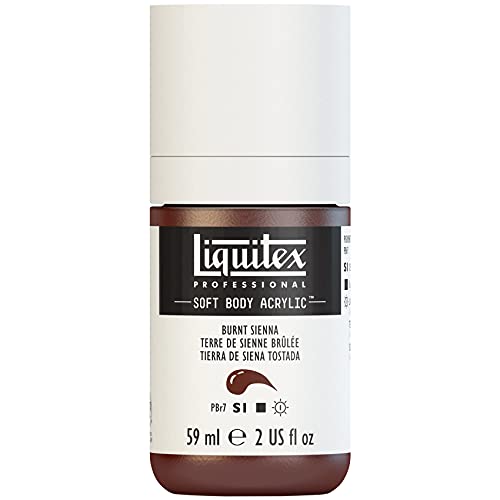 Liquitex 1959127 Professional Acrylfarbe Soft Body - Künstlerfarbe in cremiger deckender Konsistenz, hohe Pigmentierung, lichtecht & alterungsbeständig, 59ml Flasche - Siena Gebrannt Liquitex 1959127 Professional Acrylfarbe Soft Body - Künstlerfarbe in cremiger deckender Konsistenz, hohe Pigmentierung, lichtecht & alterungsbeständig, 59ml Flasche - Siena Gebrannt von Liquitex