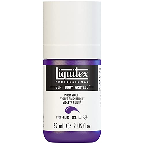 Liquitex 1959391 Soft Body Acrylfarbe, Acrylic, Prismaviolett, 59 ml (1er Pack) von Liquitex