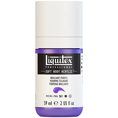 Liquitex 1959590 Professional Acrylfarbe Soft Body - Künstlerfarbe in cremiger deckender Konsistenz, hohe Pigmentierung, lichtecht & alterungsbeständig, 59ml Flasche - Brillantlila Liquitex 1959590 Professional Acrylfarbe Soft Body - Künstlerfarbe in cremiger deckender Konsistenz, hohe Pigmentierung, lichtecht & alterungsbeständig, 59ml Flasche - Brillantlila von Liquitex
