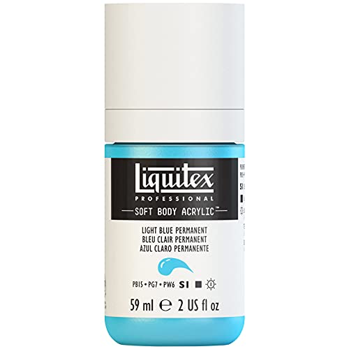 Liquitex 1959770 Professional Acrylfarbe Soft Body - Künstlerfarbe in cremiger deckender Konsistenz, hohe Pigmentierung, lichtecht & alterungsbeständig, 59ml Flasche - Hellblau Permanent Liquitex 1959770 Professional Acrylfarbe Soft Body - Künstlerfarbe in cremiger deckender Konsistenz, hohe Pigmentierung, lichtecht & alterungsbeständig, 59ml Flasche - Hellblau Permanent von Liquitex