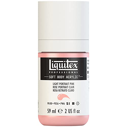 Liquitex 1959810 Professional Acrylfarbe Soft Body - Künstlerfarbe in cremiger deckender Konsistenz, hohe Pigmentierung, lichtecht & alterungsbeständig, 59ml Flasche - Rosa Hell Liquitex 1959810 Professional Acrylfarbe Soft Body - Künstlerfarbe in cremiger deckender Konsistenz, hohe Pigmentierung, lichtecht & alterungsbeständig, 59ml Flasche - Rosa Hell von Liquitex