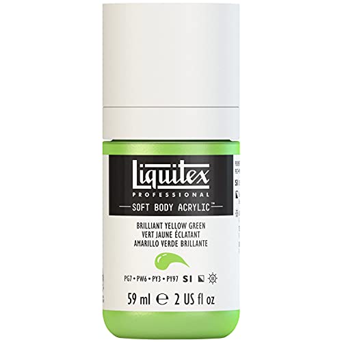 Liquitex 1959840 Professional Acrylfarbe Soft Body - Künstlerfarbe in cremiger deckender Konsistenz, hohe Pigmentierung, lichtecht & alterungsbeständig, 59ml Flasche - Gelbgrün Brillant Liquitex 1959840 Professional Acrylfarbe Soft Body - Künstlerfarbe in cremiger deckender Konsistenz, hohe Pigmentierung, lichtecht & alterungsbeständig, 59ml Flasche - Gelbgrün Brillant von Liquitex