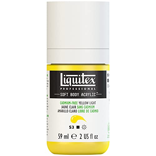 Liquitex 1959889 Professional Acrylfarbe Soft Body - Künstlerfarbe in cremiger deckender Konsistenz, hohe Pigmentierung, lichtecht & alterungsbeständig, 59ml Flasche - Kadmiumfrei Gelb Hell Liquitex 1959889 Professional Acrylfarbe Soft Body - Künstlerfarbe in cremiger deckender Konsistenz, hohe Pigmentierung, lichtecht & alterungsbeständig, 59ml Flasche - Kadmiumfrei Gelb Hell von Liquitex