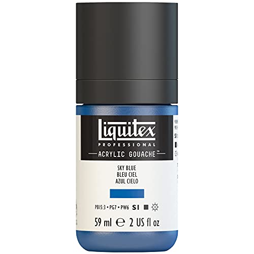 Liquitex 2059279 Professional Acryl Gouache - Himmelblau, 59ml Flasche, matt - Acrylfarbe mit Gouache Eigenschaften, Hochdeckend, Wasserfest & Lichtecht Liquitex 2059279 Professional Acryl Gouache - Himmelblau, 59ml Flasche, matt - Acrylfarbe mit Gouache Eigenschaften, Hochdeckend, Wasserfest & Lichtecht von Liquitex