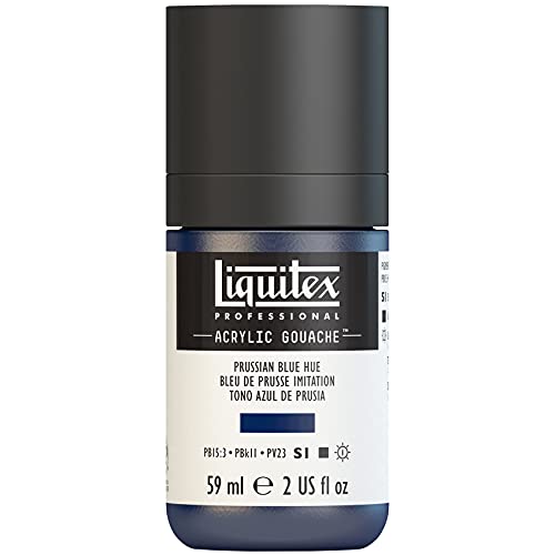 Liquitex 2059320 Professional Acryl Gouache - Preußischblau Imit. , 59ml Flasche, matt - Acrylfarbe mit Gouache Eigenschaften, Hochdeckend, Wasserfest & Lichtecht Liquitex 2059320 Professional Acryl Gouache - Preußischblau Imit. , 59ml Flasche, matt - Acrylfarbe mit Gouache Eigenschaften, Hochdeckend, Wasserfest & Lichtecht von Liquitex