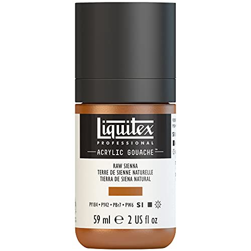 Liquitex 2059330 'Liquitex Professional Acrylic Gouache, Acrylfarbe mit Gouache Eigenschaften, Lichtecht, wasserfest, 59ml Dosier - Flasche - Siena Natur von Liquitex