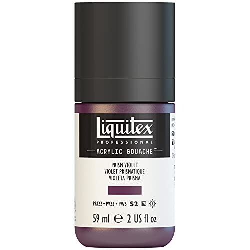 Liquitex 2059391 'Liquitex Professional Acrylic Gouache, Acrylfarbe mit Gouache Eigenschaften, Lichtecht, wasserfest, 59ml Dosier - Flasche - Prismaviolett von Liquitex