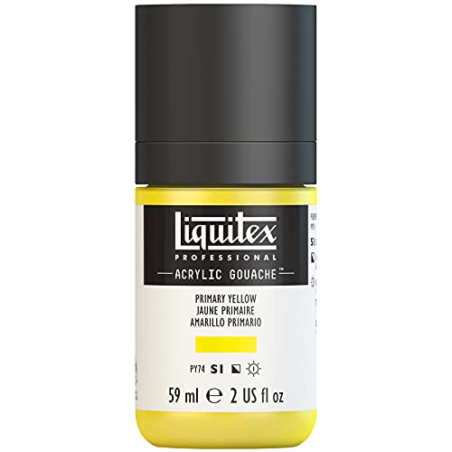 Liquitex 2059410 Professional Acryl Gouache - Primärgelb , 59ml Flasche, matt - Acrylfarbe mit Gouache Eigenschaften, Hochdeckend, Wasserfest & Lichtecht Liquitex 2059410 Professional Acryl Gouache - Primärgelb , 59ml Flasche, matt - Acrylfarbe mit Gouache Eigenschaften, Hochdeckend, Wasserfest & Lichtecht von Liquitex