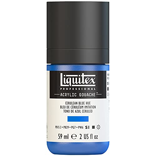 Liquitex 2059470 Professional Acryl Gouache - Cölinblau Imit. , 59ml Flasche, matt - Acrylfarbe mit Gouache Eigenschaften, Hochdeckend, Wasserfest & Lichtecht Liquitex 2059470 Professional Acryl Gouache - Cölinblau Imit. , 59ml Flasche, matt - Acrylfarbe mit Gouache Eigenschaften, Hochdeckend, Wasserfest & Lichtecht von Liquitex
